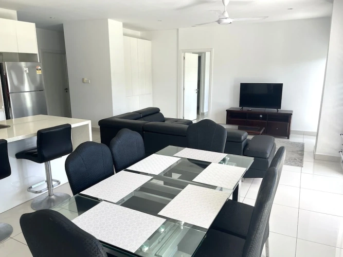 2 Bedrooms Comfort Apartment with balcony and with garden view