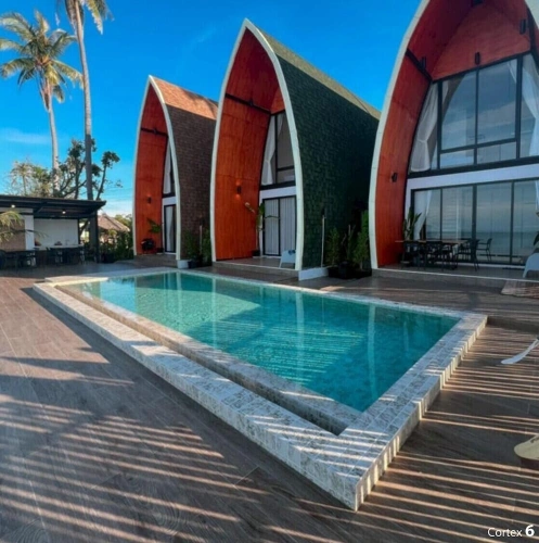 Villa with balcony and with ocean view