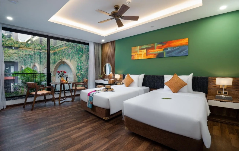 Double Studio with pool view
