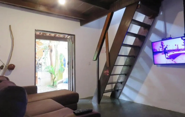 Chalet with balcony