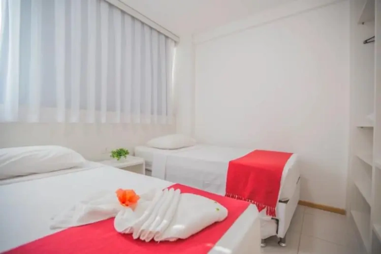 2 Bedrooms Quadruple Apartment with balcony