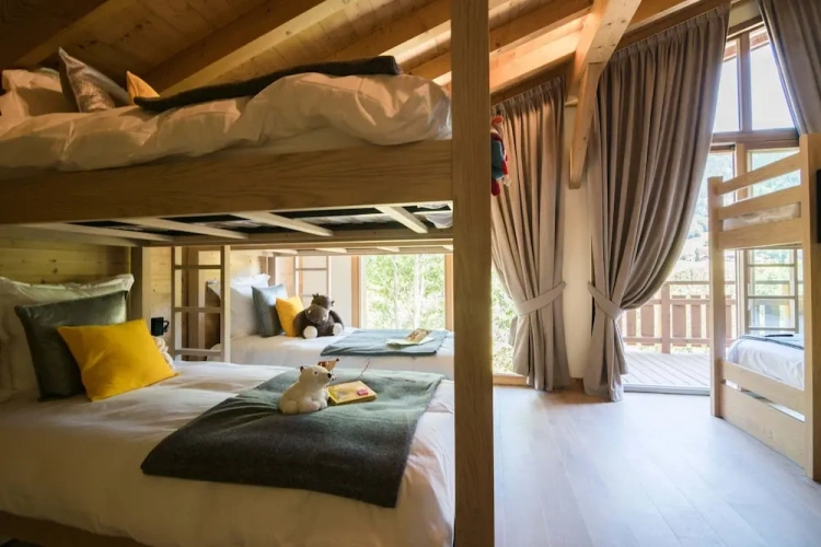 Chalet with balcony