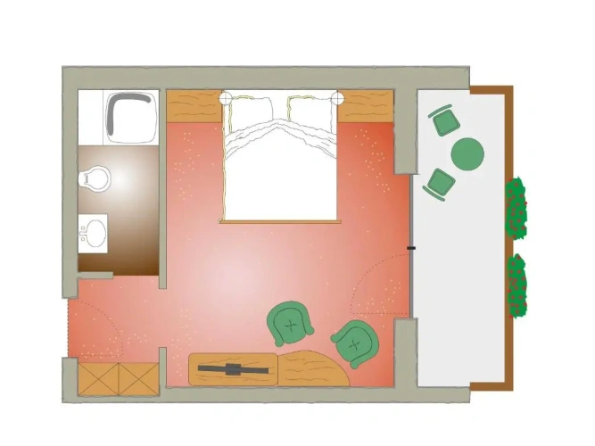 Standard Double room with balcony