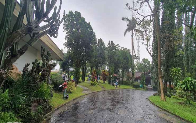 Outside