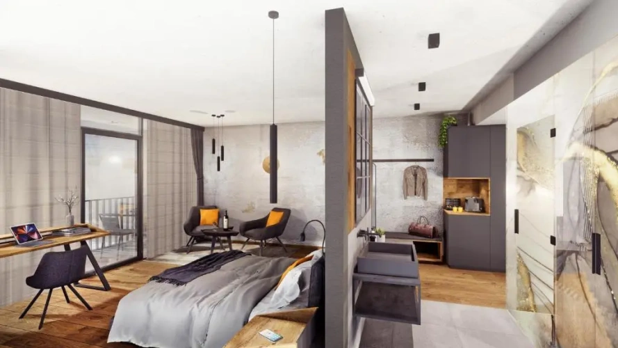 Deluxe Double room with balcony and with city view