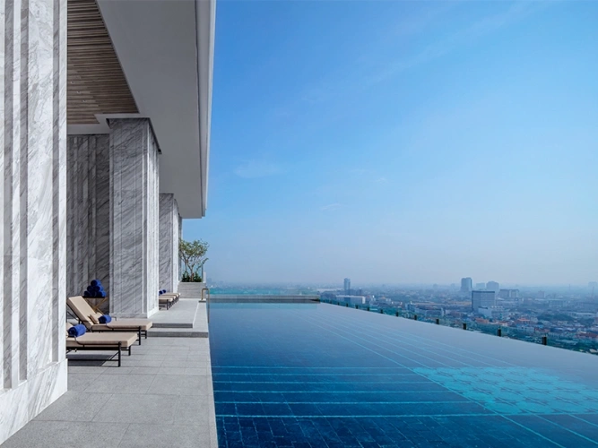 1 Bedroom Twin Pillars Residence with balcony and with city view