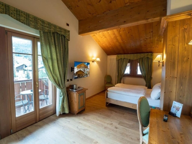 Superior Double room with balcony and with mountain view