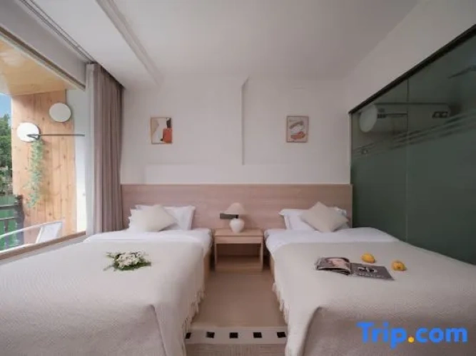 Standard Twin room with balcony and with river view