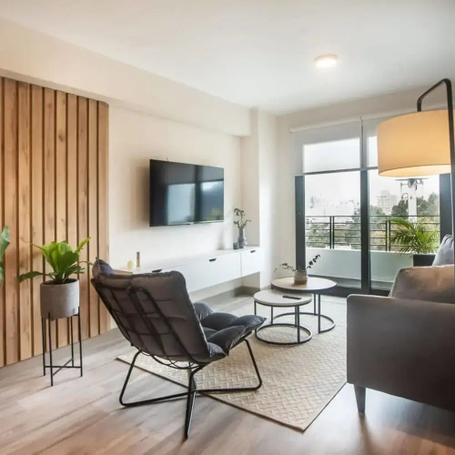 w Modern 1BR With Balcony in San Isidro