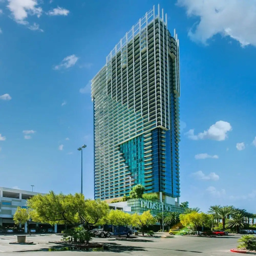 Charming High Floor Strip Views Palms Studio 30306