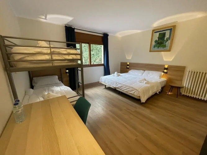Comfort Quadruple room with balcony and with garden view
