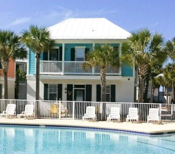 Cottage with balcony