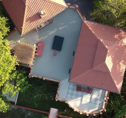 Villa with mountain view