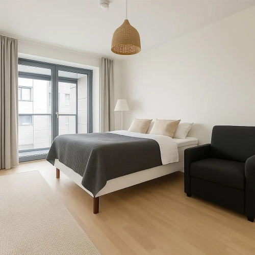 Apartment with balcony and with city view