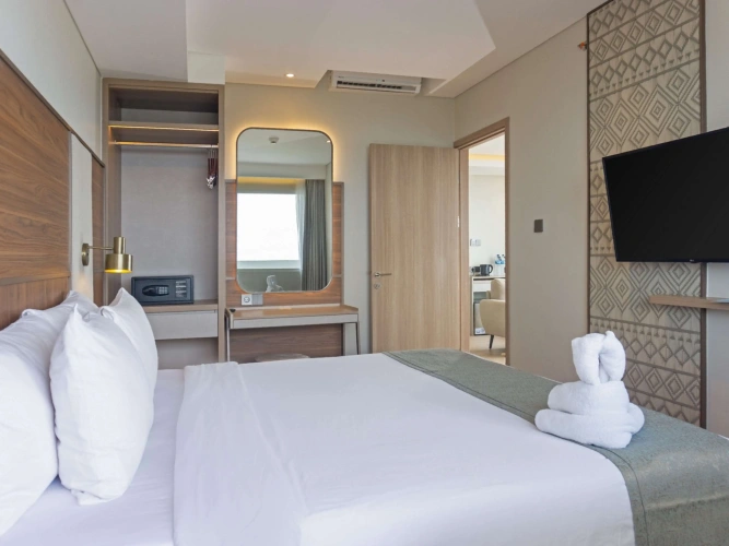2 Bedrooms Quadruple Suite with balcony and with sea view