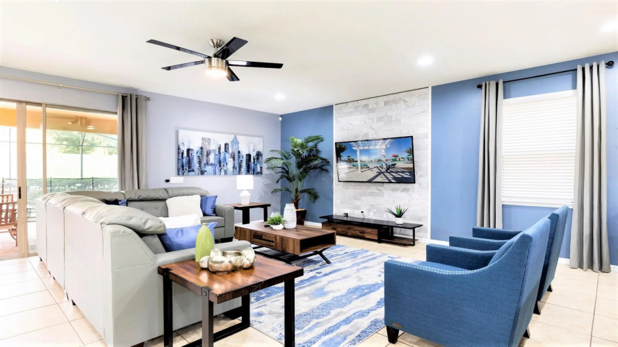 8BR Villa w Pool SPA Game Room