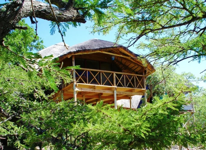 Cottage with balcony
