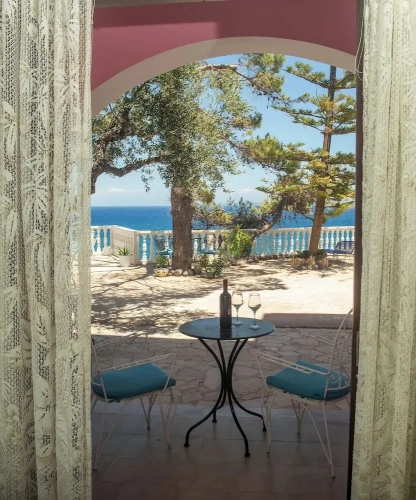 Twin Studio with balcony and with sea view
