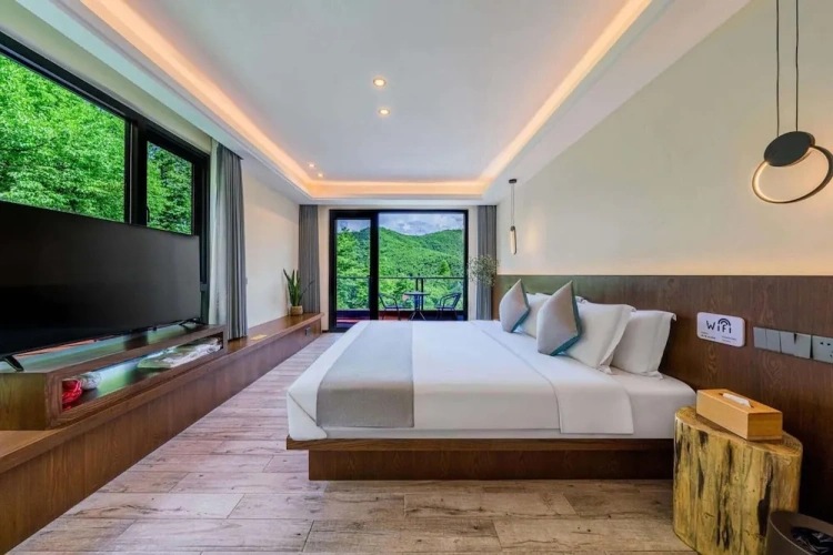 Standard Double room with balcony and with land view