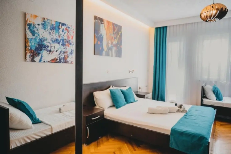 Studio with balcony and with view