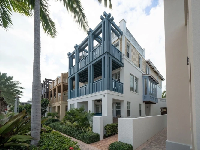 Cottage with balcony and with partial ocean view