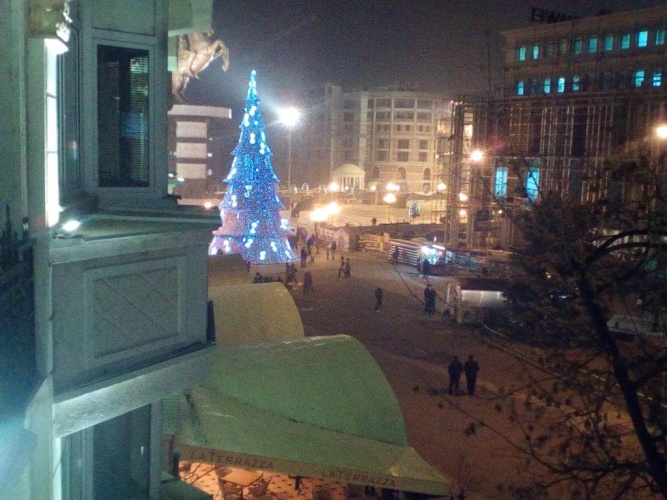 Outside