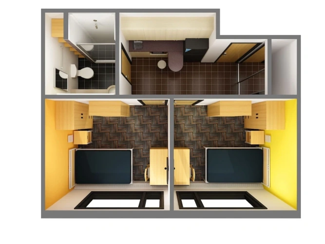 Guest rooms