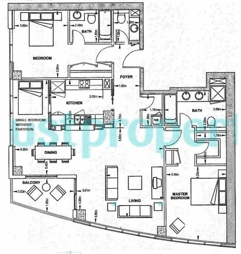 3 Bedrooms Apartment