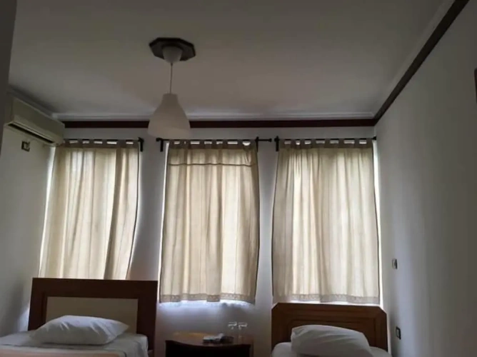 Standard Twin room with balcony and with city view