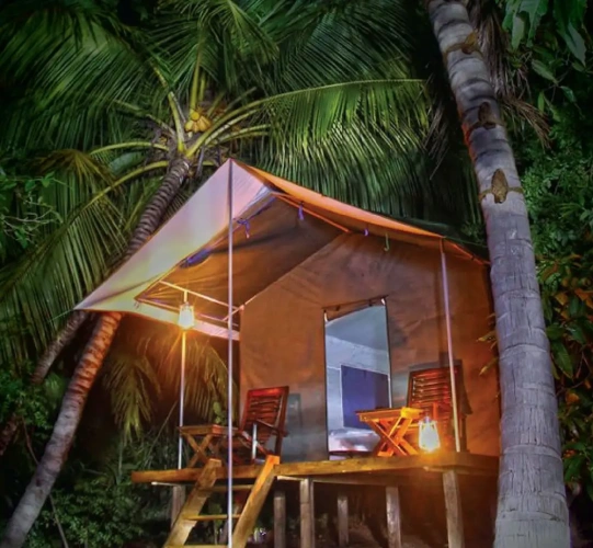 1 Bedroom Tent with balcony and with river view