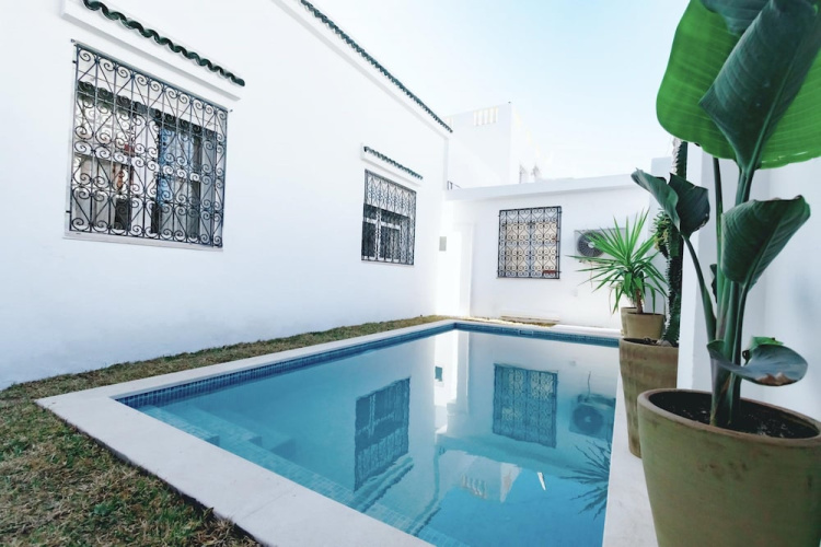 Villa Bord De Mer Piscine Chauff E Et Terrasse - La Marsa