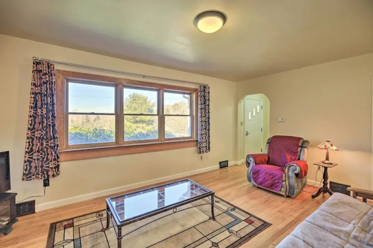 Quaint Creekside Home w/ Spacious Deck & Yard