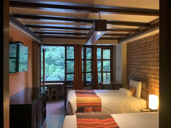 Standard Twin room with balcony and with river view
