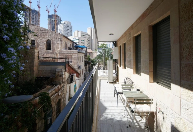 Apartment with balcony and with city view