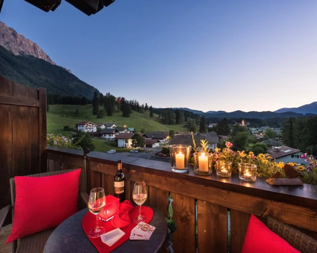 Superior Double room with balcony and with mountain view