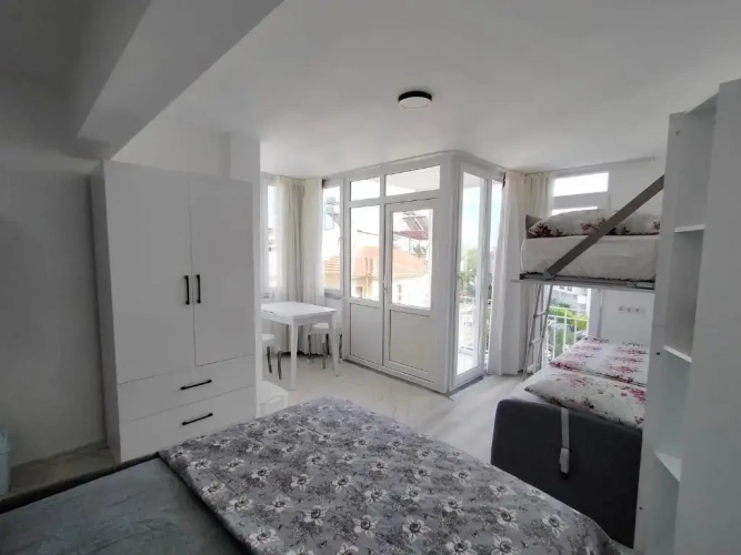 Studio with balcony