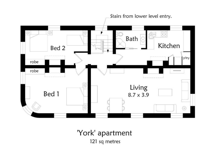 2 Bedrooms Apartment