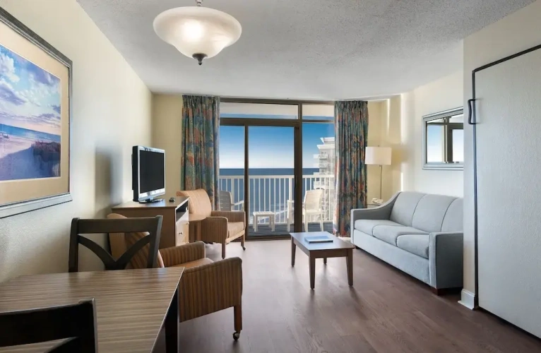Studio with balcony and with view