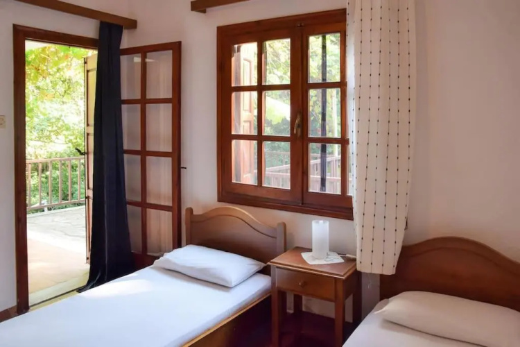 Apartment in summer house with large balcony