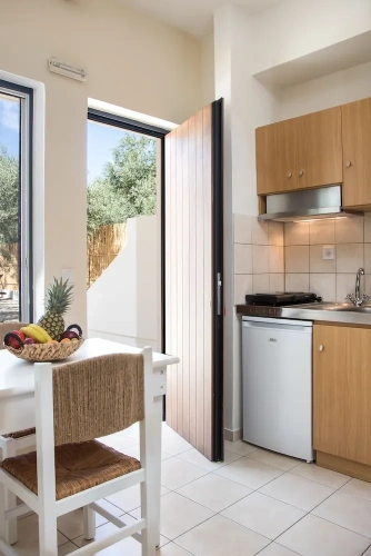 Family Studio with balcony and with garden view