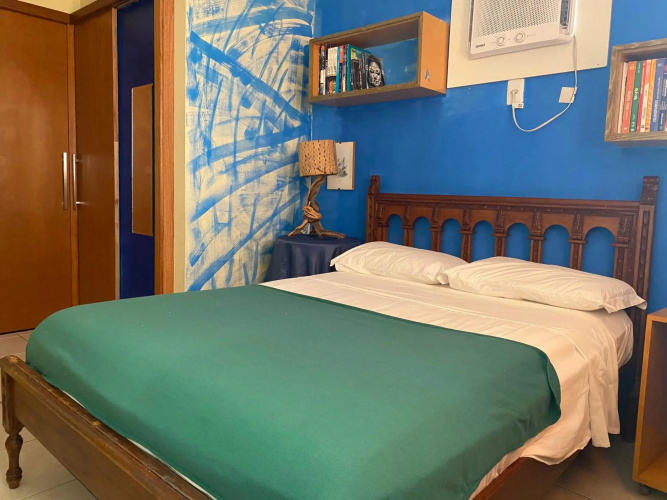 Apartamento aconchegante com vista para o mar