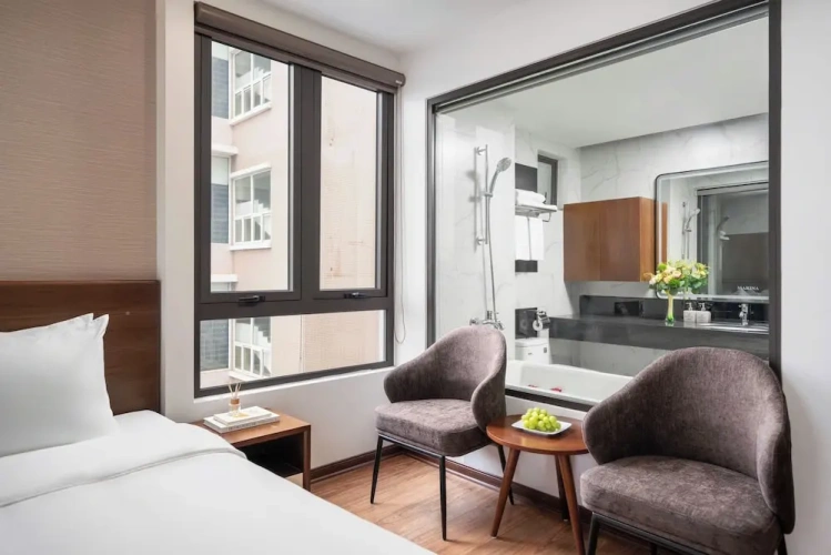Deluxe Double room with balcony and with city view