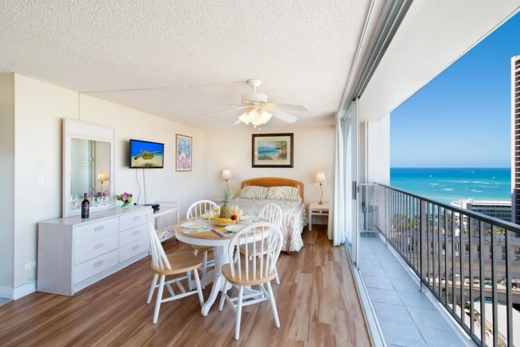 Double Studio with partial ocean view