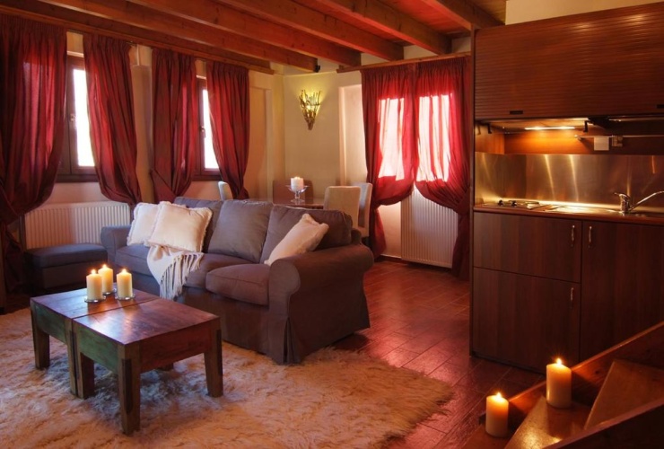Chalet with balcony and with view