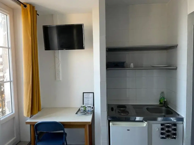 Studio with balcony