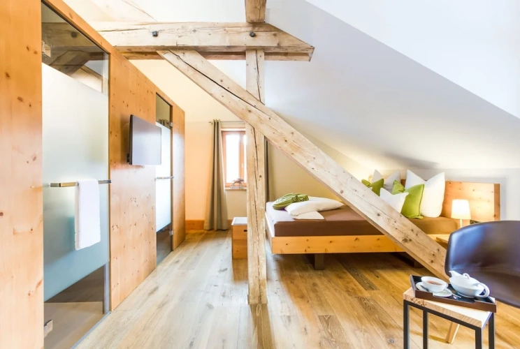 Attic Suite with balcony and with mountain view