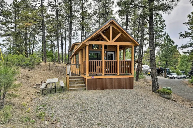 Pagosa Springs Tiny Cabin: Fish, Hike, Ski & Soak!