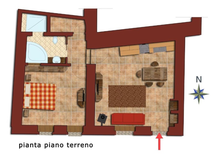 1 Bedroom Apartment with garden view