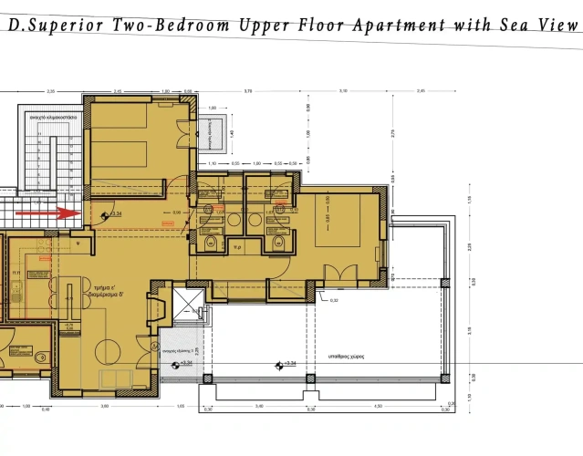 2 Bedrooms Superior Apartment with sea view