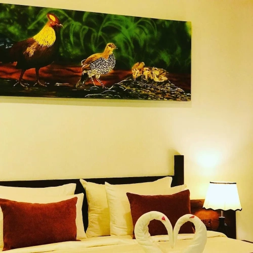 Deluxe Double room with balcony and with garden view